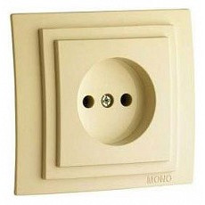 Розетка без заземления mono electric larissa 103-171722-116
